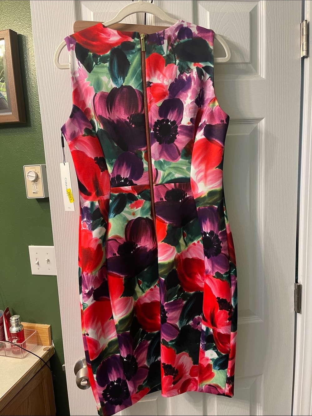 Calvin Klein Floral Scuba Dress - Picture 4 of 5